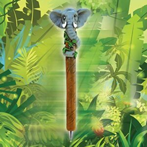 Planet Pens Elephant Novelty Pen - Cute Fun and Unique Kids and Adults Ballpoint Pen, Colorful Zoo Animal Writing Pen Instrument For School and Office