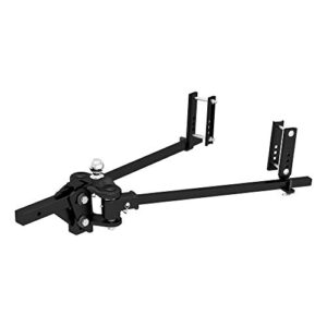 curt 17501 trutrack 4p weight distribution hitch with 4x sway control, up to 15k, 2-in shank, 2-5/16-inch ball , black