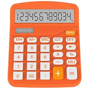 helect calculator, standard function desktop calculator (orange)