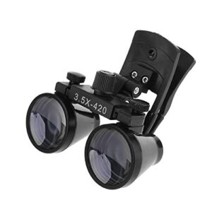 nski 3.5x420mm binocular plastic clip loupes dy-110 lab head magnifier w/clip-on