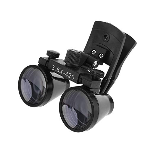 NSKI 3.5X420mm Binocular Plastic Clip Loupes DY-110 Lab Head Magnifier w/Clip-on