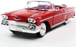 motormax 73267 1958 58 chevy impala convertible 1/24 diecast red,#g14e6ge4r-ge 4-tew6w206512