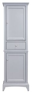 eviva elite stamford 24 inch gray freestanding linen side cabinet