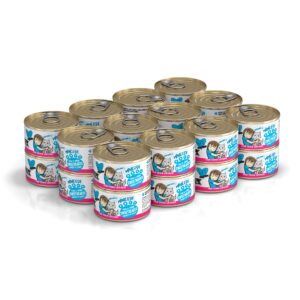 Best Feline Friend (B.F.F.) Tuna & Shrimp Sweethearts with Red Meat Tuna & Shrimp in Gravy Cat Food by Weruva, 3oz Can (Pack of 24)