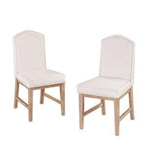 classic white wash upholstered dining chairs by home styles