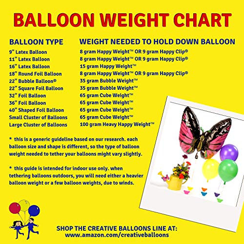 Creative Balloons™ Mfg. Inc. Cube Weight Balloon Weight, 65 Gram, White, 10 Piece