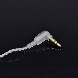 KZ ZST 0.75mm 2 pin Upgrade Silver Plate Replacement Earphones Cable for KZ Earphones (silver)