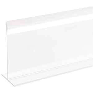 shelf divider case divider t shape clear acrylic 30" l x 5" h