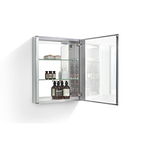 Eviva EVMR600-20NL Lazy 20 inch All Mirror Wall Mount/recessed Medicine Cabinet with no Lights Combination, Glass