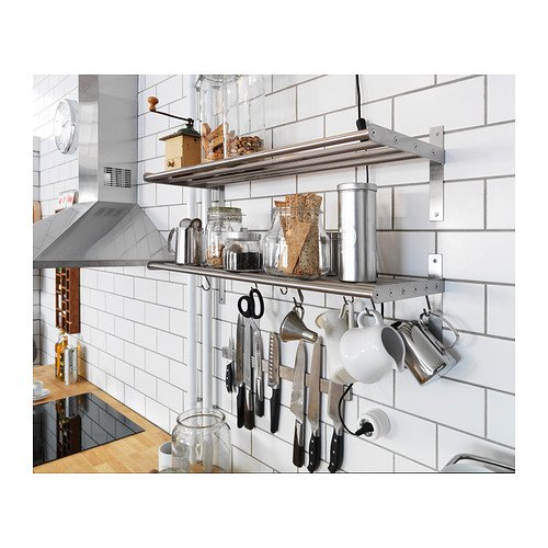 Kitchenline Modern Heavey Duty Magnetic Knife Rack, Stainless Steel Magnetic Knife Bar and Tool Holder 16 inch