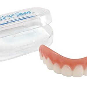 Instant Smile Flex 2pk - Bright White Shade - One Size Fits Most. Fix Your Smile at Home in Minutes! Comfortable Upper Cosmetic Veneer for A Perfect Smile!