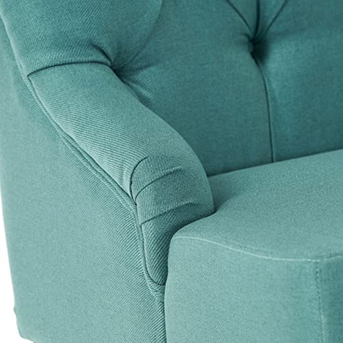 Christopher Knight Home Nicole Fabric Settee, Dark Teal