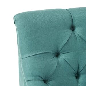 Christopher Knight Home Nicole Fabric Settee, Dark Teal