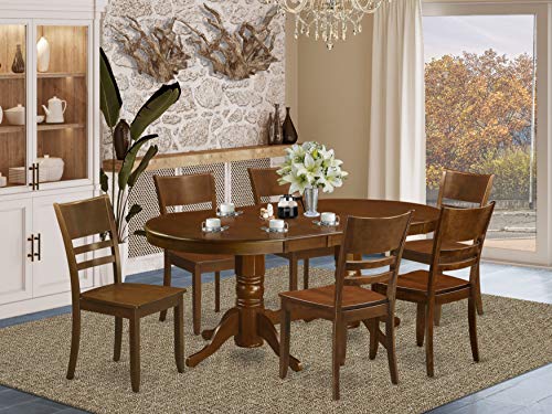 East West Furniture VALY7-ESP-W, 7 Pieces