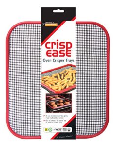 toastabags crispease oven crisper tray, reinforced ptfe, red, 34 x 29 x 2.5 cm