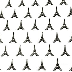 gift wrap tissue - eiffel tower on white tissue paper (30 ct)