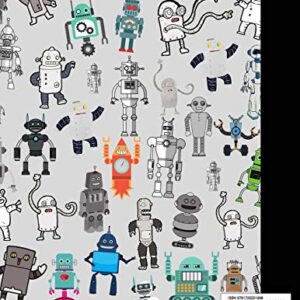 Composition Notebook: Wide Ruled Robot Party Robotic Club Cute Composition Notebook, College Notebooks, Girl Boy School Notebook, Composition Book, ... Notebooks For Home School Girls And Boys)