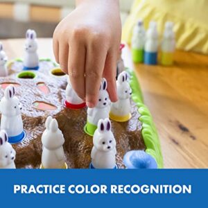 Educational Insights Bunny Hop: Memory & Color Recognition Preschool & Toddler Game, 2-4 Players, Gift for Kids Ages 4+