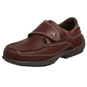 jumping jacks clipper mock strap shoe (toddler/little kid/big kid),brown leather,27 eu (us toddler 9.5 m)