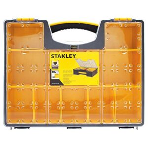 stanley 10 removable bin compartment deep professional organizer
