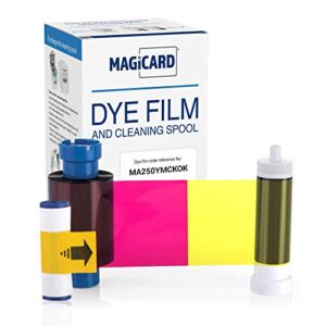 magicard enduro ymckok color ribbon - 250 prints (ma250ymckok)