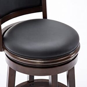 Boraam Augusta Bar Height Swivel Stool, 29-Inch, Cappuccino