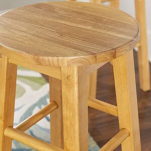 Linon 29-Inch Barstool With Round Seat