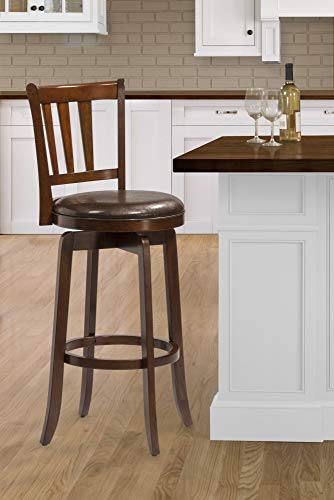 Hillsdale Presque Isle Swivel Stool, Bar Height, Cherry