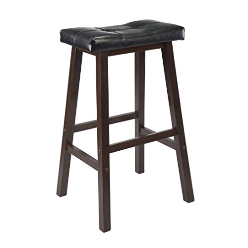 Winsome Mona Stool, 29", Antique Walnut