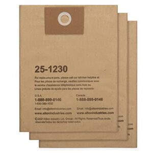 stanley 25-1230 4-5 gallon disposable filter bag 1-1/4" for wet/dry vacuum sl18130p sl18133 sl18129, 3 pack