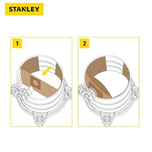 Stanley 13-1520 Disposable Filter Bag Fits for 10 Gallon Wet or Dry Vacuum Cleaner, 3 Pack