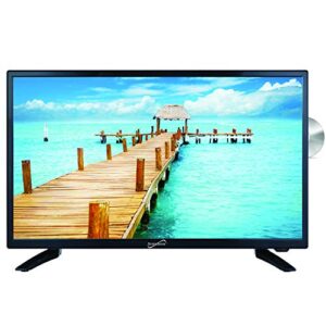 supersonic sc-2412 led widescreen hdtv & monitor 24", built-in dvd player with hdmi, usb, sd & ac/dc input: dvd/cd/cdr high resolution and digital noise reduction