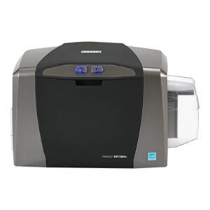 fargo dtc1250e single sided usb card printer with supplies bundle (50605)