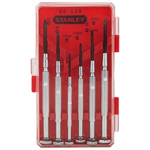 stanley hand tools 66-039 6 piece jeweler's screwdriver set