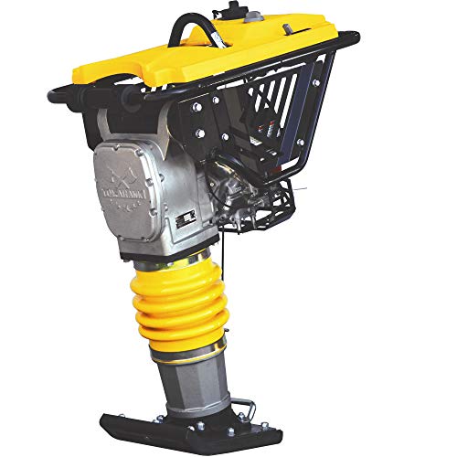 Tomahawk 4 HP Honda Vibratory Rammer Jumping Jack Tamper with Honda GX120R Engine Compaction Force 3,550 lbs. per Square ft (TR68H Rammer)