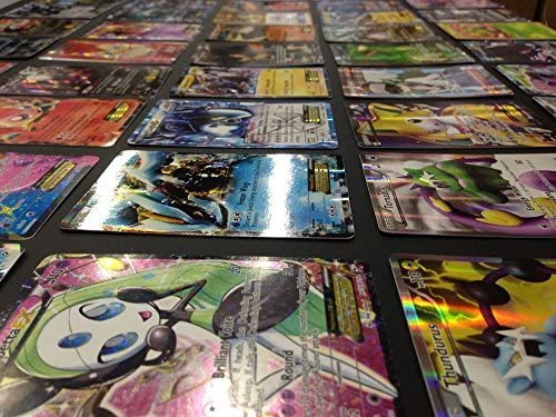 Pokemon TCG : 100 Card LOT Rare, COM/UNC, Holo & Guaranteed EX, MEGA OR Full Art