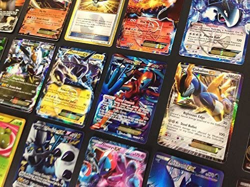 Pokemon TCG : 100 Card LOT Rare, COM/UNC, Holo & Guaranteed EX, MEGA OR Full Art