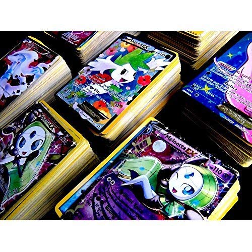 Pokemon TCG : 100 Card LOT Rare, COM/UNC, Holo & Guaranteed EX, MEGA OR Full Art