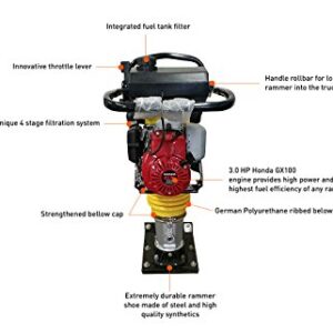 Hoc RM100 - Honda GX100 Tamping Rammer Jumping Jack Light Weight + 3 Year Warranty