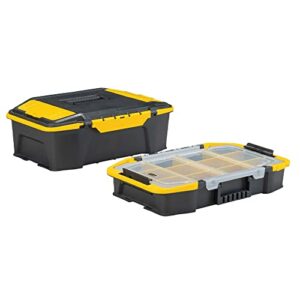 Stanley Hand Tools STST19900 Click & Connect 2-in-2 Deep Tool Box And Organizer,Yellow|Black