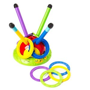 fat brain toys 2 in 1 musical jump 'n toss - 2-in-1 musical jump 'n toss active play for ages 4 to 6