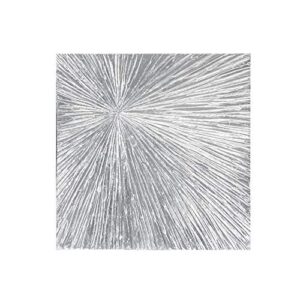 madison park signature sunburst wall art - modern resin dimensional radiant color hand painted home décor abstract textured silver 30" w x 30" h x 1.25" d