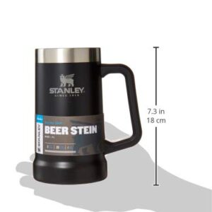 Stanley 10-02874-030 The Big Grip Beer Stein Matte Black 24OZ / .7L