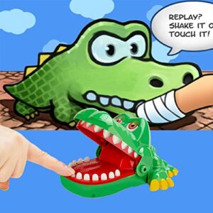 iShyan Crocodile Teeth Toys Game for Kids, Crocodile Biting Finger Dentist Games Funny Toys, 2020 Version Ages 4 and Up