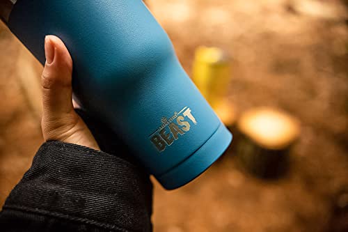 Beast 20 oz Tumbler Stainless Steel Vacuum Insulated Coffee Ice Cup Double Wall Travel Flask (Stormy Sky Blue)