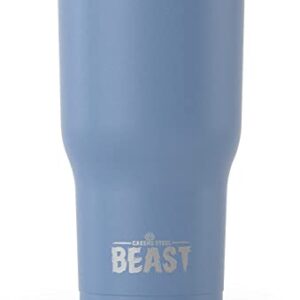 Beast 20 oz Tumbler Stainless Steel Vacuum Insulated Coffee Ice Cup Double Wall Travel Flask (Stormy Sky Blue)