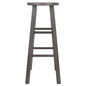 Winsome Ivy Bar Stool, 29", Rustic Gray Finish