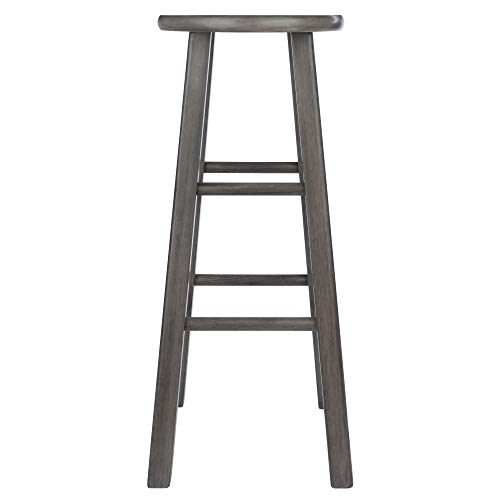 Winsome Ivy Bar Stool, 29", Rustic Gray Finish