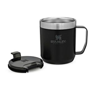 Stanley Classic Legendary Vacuum Insulated Tumbler-Stainless Steel Camp Mug, 1 Count (Pack of 1), Matte Black