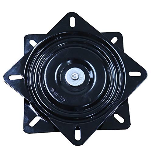 Trendler Bar Stool Swivel Plate Replacement - 7 Inch Square 3 Degree Pitch - 360 Degree Rotation - Commercial Grade Chair and Stool Replacement Parts - Made in USA